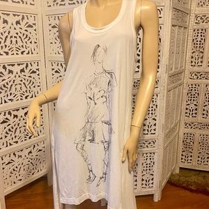 Y-3 Yohji Yamamoto  low high asymmetrical dress S / M